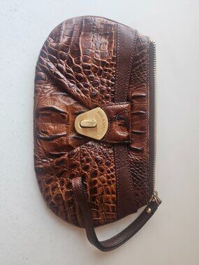 Brahmin NWOT Wristlet/Clutch Purse Pecan Melbourne
